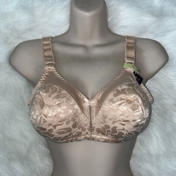BALI DOUBLE SUPPORT SPA CLOSURE WIRELESS BRA SZ 34B - Picture 1 of 1